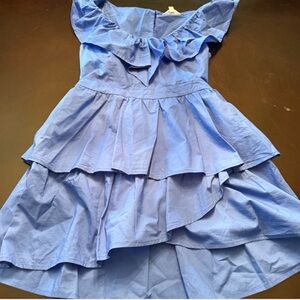 BB Dakota by Steve Madden Blue Ruffled Dress